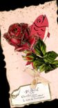 CPA Fantaisie Poisson et rose Paques Easter