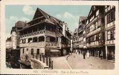 CPA Strasbourg Street of the bath to the plants