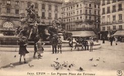CPA Lyon the pigeons places Composts