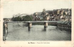 CPA Mans Footbridge Saint Jean