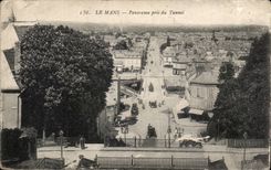 CPA Mans Panorama taken of the tunnel