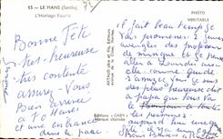 CPSM Mans flowered clock