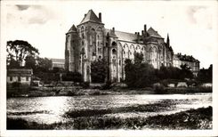 CPSM Sands on the Sarthe abbey of Solesmes