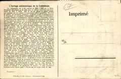 CPA CARTE SYSTEME Fantaisie Strasbourg Horloge astronomique de la cathedrale