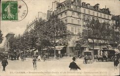 Paris - 10 - Boulevard Saint Denis et Stasbourg Restaurant Maire - CPA 