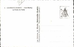 Gournay en rebuzno - la puerta de Paris - CPA