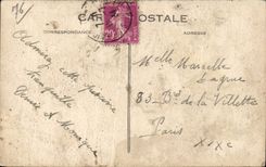 Le Havre - In the Gust of wind Boat Steamer - CPA