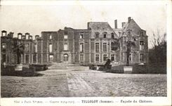 Tilloloy - Frontage of the Castle - CPA