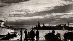 Toulon - the Twilight on the Port - CPSM