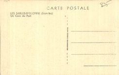 Sands Olonne - a Corner of the Port - CPA