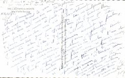 With the Country of Mounts - a Bourine Old woman - CPSM