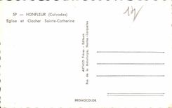 Honfleur - Clocher et Eglise Sainte Catherine - CPA