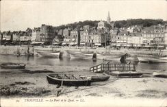 Trouville - the Port and the Quay - CPA