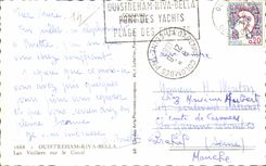 Ouistreham Riva Bleated - Sailing ships on the Canal - CPA