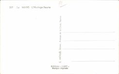 Mans - Flowered Clock - CPA