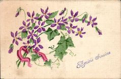 Fleurs Amitie Sincere - CPA 