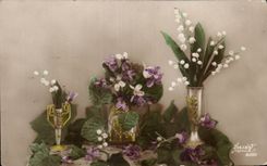 Fleurs muguet - Lily of the Valley - CPA 