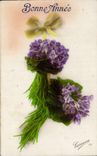 Fleurs Bonne Annee - CPA 