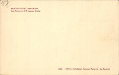 Rochefort en el mar - La Poste y avenida de Zola - CPA