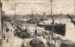 Le Havre - the Large Quay - Boat of Southampton - CPA