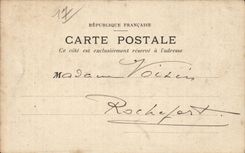 Royan - entrada del puerto tiene faro del faro de la marea baja - CPA