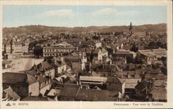 CPA Brive Panorama Seen towards the theater