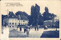 CPA Chatillon on the Seine Places Post office Town hall