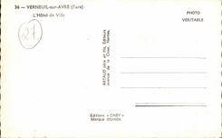 CPSM Verneuil on Avre town hall