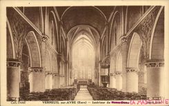 CPA Verneuil sur Avre Interieur de la Madeleine
