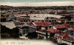 CPA Nimes Vue generale Arenes