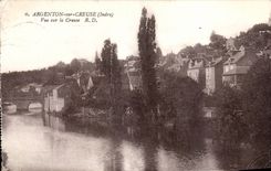 Argenton sur Creuse - Vue sur la Creuse - CPA 