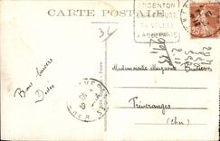 Plata de niquel en el hueco - vista en la hueco - CPA