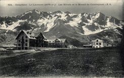 Dauphine - Lautaret - the Hotel and Solid masses - CPA