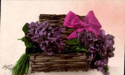Fleurs Violette - Violet - CPA 