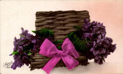 Fleurs Violette - Violet - CPA 