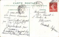 Fleurs Violette - Violet - Souvenir d Amitie - CPA 