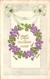 Violeta de las flores - purpura - mis recuerdos - CPA