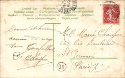 Violeta de las flores - purpura - mis recuerdos - CPA