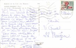 Saint Tropez - Walk on the Port - CPA