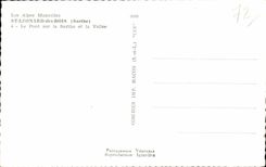 Saint Leonard of Wood - the Bridge on the Sarthe and the Valley - CPA