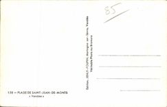 Beach of Saint Jean de Monts - CPA