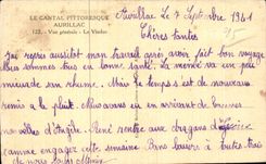 CPA Cantal Vue generale Le viaduc