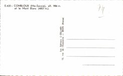 CPSM Combloux and the Blan Mount