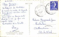 CPSM Le Vesinet Le rond point Royale Les Ibis Lac de Croissy La mairie