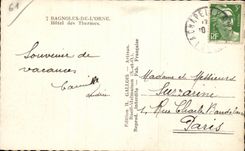 CPSM Bagnoles de l orne Hotel des Thermes 