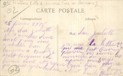 CPA Soissons the place of the town hall after an engagement between English and German riders