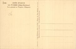 CPA La Turbie Vue generale et trophee d Auguste 