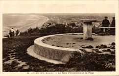 CPA Carolles La table d orientation et la plage 