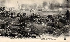 CPA Battles of the Marne Combats September 1914 of Sompuis In full fire