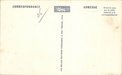 CPA la reunion azul de la dimension del traje del folklore de las flores